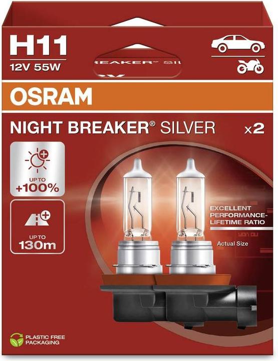 Immagine prodotto Osram Night Breaker Argento (H11)