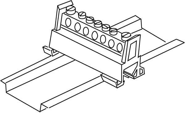 Actual product image Kleinhuis Hermann GmbH Co KG PE conductor terminal 651S/7 (4011126029505)