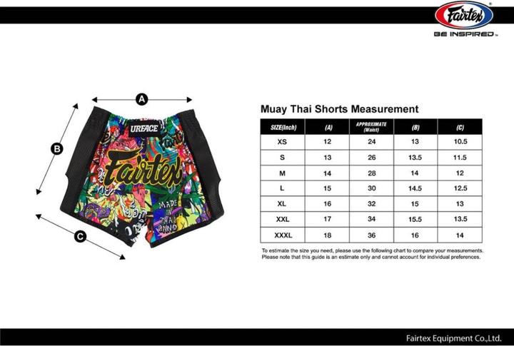 Image du produit Fairtex Short de Muay Thai Urface X (M)