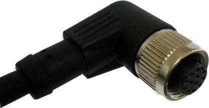 Produktbild RS PRO M12 Connector Fem RA,12W,2m,PUR,Shielded