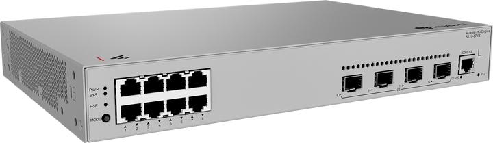 Produktbild Huawei S220-8P4S 8x10/100/1000BASE-T ports 125W PoE+ 4xGE SFP ports AC power eKit (12 Ports)