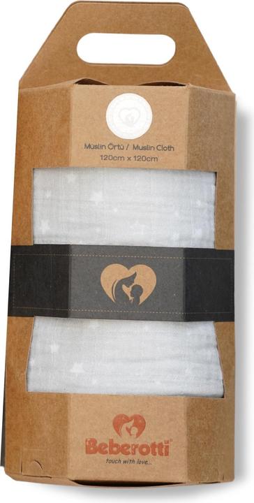 Produktbild Beberotti Organic Musselin Wickeldecke (120 cm, 120 cm)