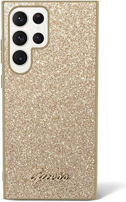 Produktbild Guess Tasche für S24 Ultra S928 GUHCS24LHGGSHD Hardcase Glitter Script gold (Samsung Galaxy S24 Ultra)