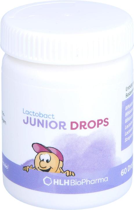 Actual product image Lactobact JUNIOR + Drops (60 Piece, Sweet, 56 g)