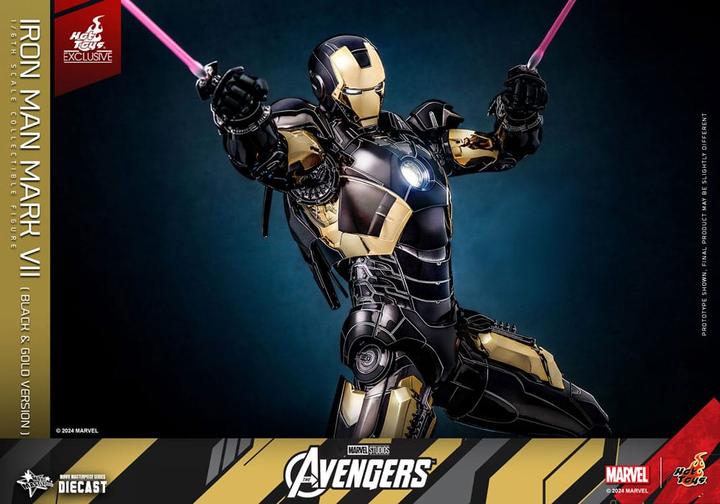 Image du produit Hot Toys Les Avengers figurine Diecast Movie Masterpiece 1/6 Iron Man Mark VII (Black & Gold Version) 32 cm