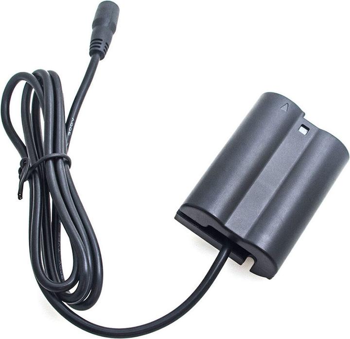 Immagine prodotto Caruba Batteria fittizia Nikon EN EL15 a decodifica completa (cavo dritto) (Batteria della fotocamera)