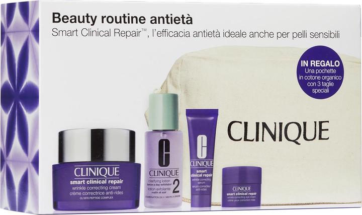 Actual product image Clinique Smart Clinical Repair Wrinkle Correcting Cream (50ml) + Clarifying Lotion 2 (30ml) + Smart (Facial care set)