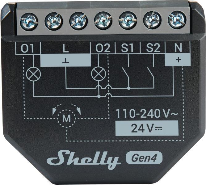 Produktbild Shelly 2PM Gen4 (Schaltaktor)