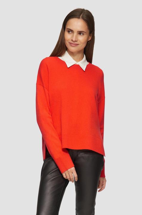 Produktbild S.Oliver Strickpullover Strickpullover aus Kaschmirmix mit seitlichen Schlitzen (48)