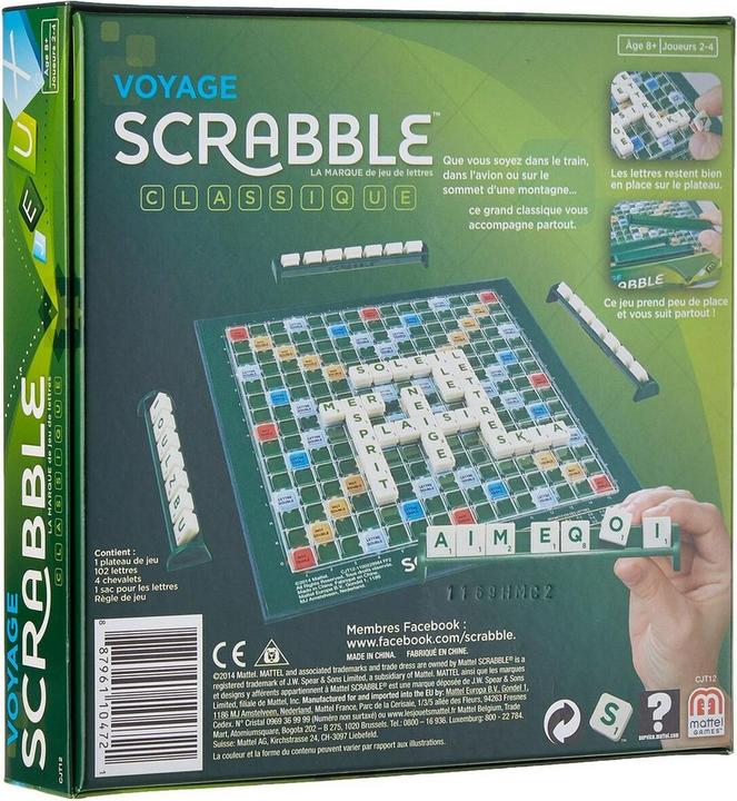 Image du produit Mattel Games Scrabble Voyage - Jeu de Société - 10 ans et + (Français)