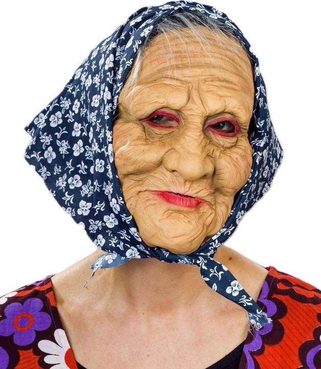 Actual product image Festartikel Müller Witch Mask With Headscarf, Latex