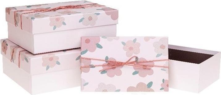 Image du produit Rozette Geschenkbox mit Schleife, 3-tlg. ROSETTE-Blumen (Coffret cadeau, 3 x)