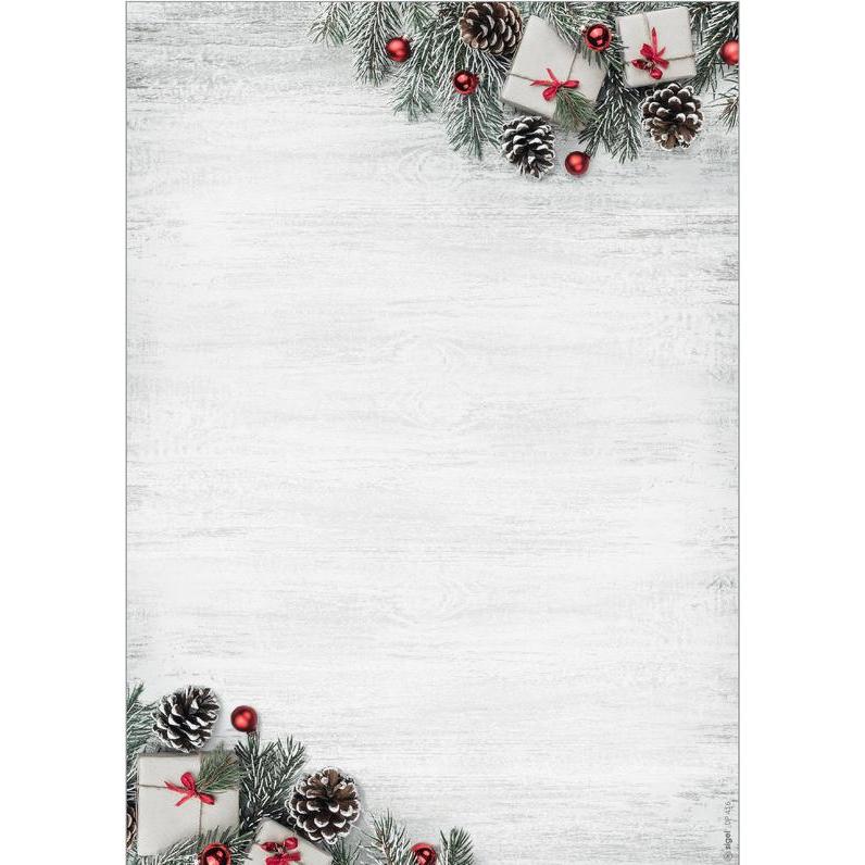 Sigel, Grusskarte + Briefpapier, Weihnachten (100 Stk.)