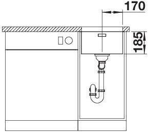 Produktbild Blanco Solis 340-U (Unterbauspüle, 38 cm, 44 cm)