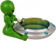 Produktbild Ootb Aschenbecher, Alien mit Joint, ca. 16,4 x 15 cm