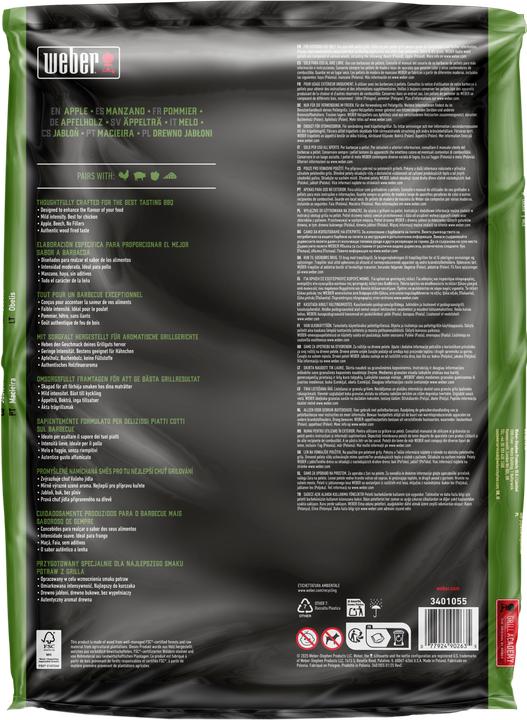 Immagine prodotto Weber SmokeFire Holzpellets Apfelholz - 8 kg FSC (8 kg)