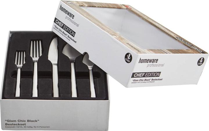 Actual product image Homeware Professional Glam Chic (30 Piece, Cutlery set)