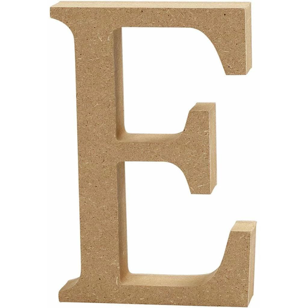 Creativ Company, Holzbuchstaben + Stoffbuchstaben, E