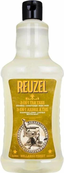 Reuzel 3-IN-1 Tea Tree Shampoo (1000 ml, Flüssiges Shampoo)