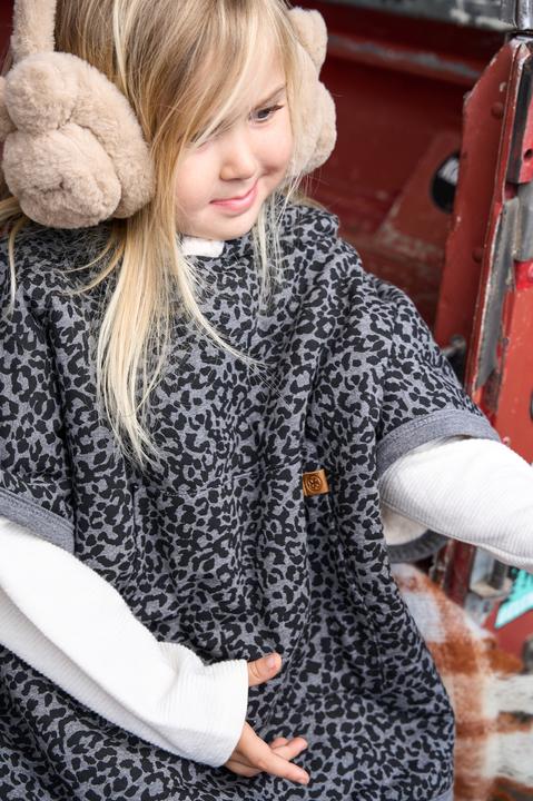 Immagine prodotto Cloby Teddy Poncho grigio leopardo