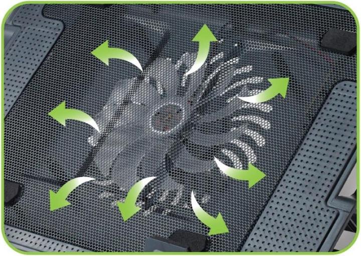Actual product image Techly 106244 Notebook computer cooling pad and adjustable stand, iki 17.3