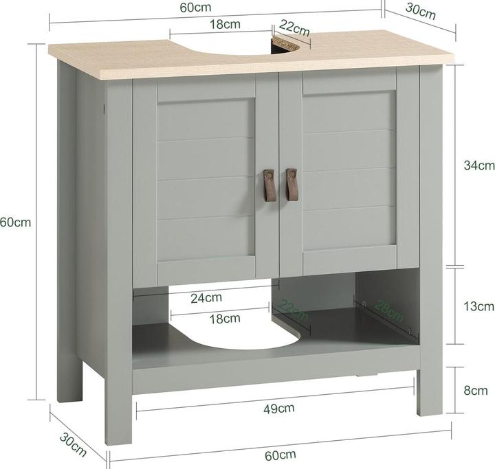 SoBuy Vanity unit (60 x 60 x 30 cm)