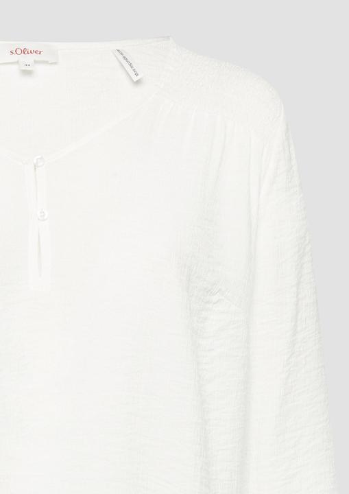 Produktbild S.Oliver Bluse Strukturierte Bluse aus Viskosemix mit Smok-Details (48)