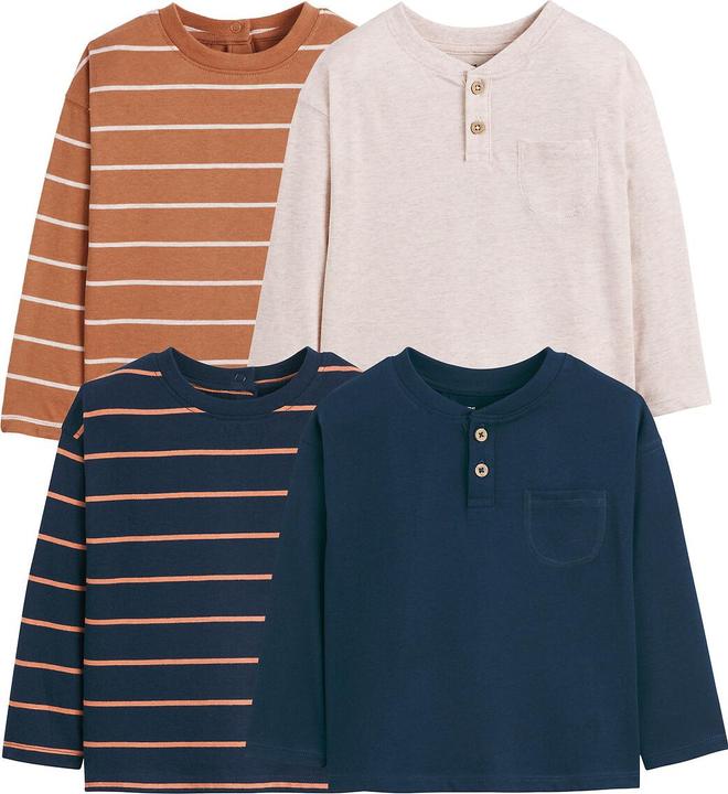 Produktbild La Redoute Collections 4er-Pack Langarm-Shirts (86)