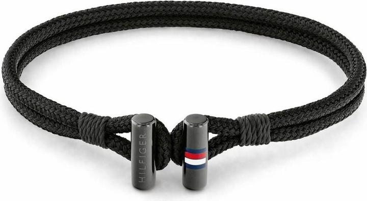 Tommy Hilfiger Stylish men's textile bracelet 2790336 (19 cm, Sterlingsilber, Textil)