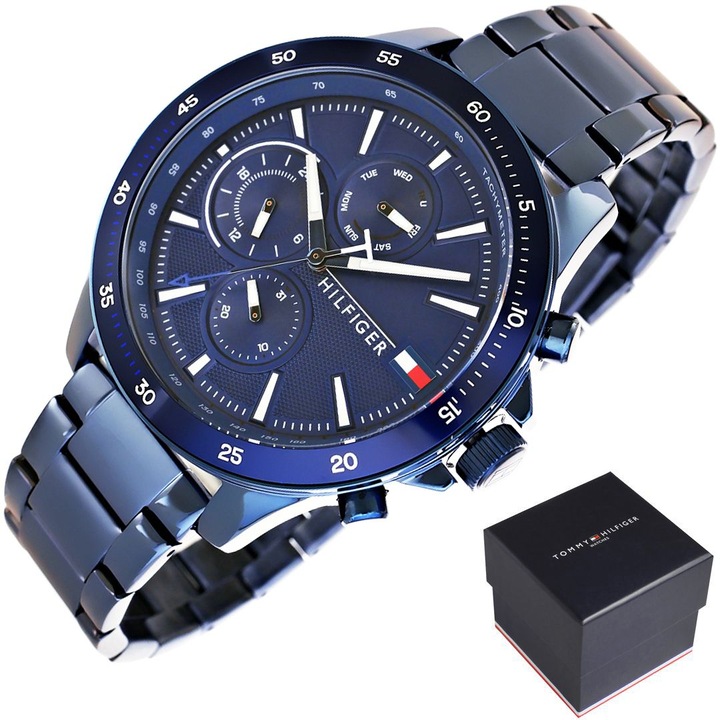 Actual product image Tommy Hilfiger Bank (Analogue wristwatch, 46 mm)
