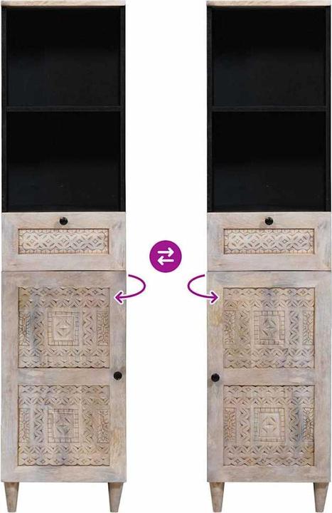 Actual product image vidaXL Badezimmerschrank (33 x 33 x 160 cm)