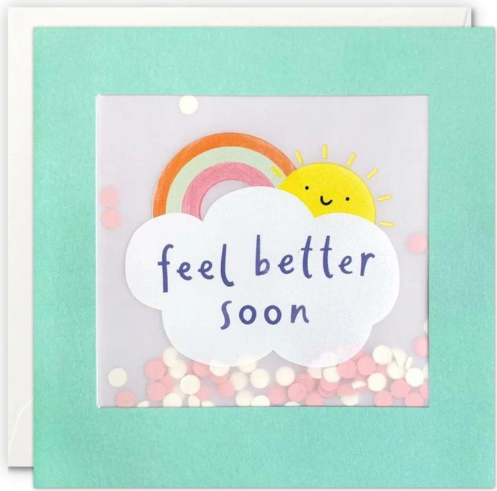 Image du produit Cart Carte de rétablissement Feel better soon 12.5 x 12.5 cm (1 pcs)