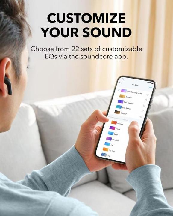Produktbild soundcore Słuchawki bezprzewodowe K20i Czarne (6 h, Kabellos)