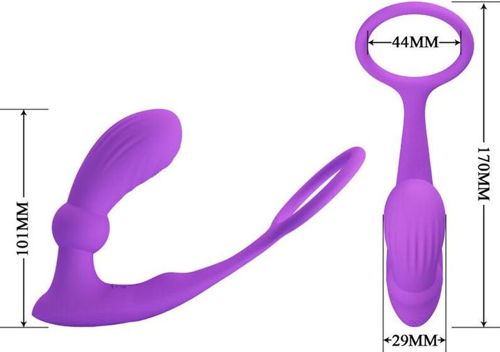 Produktbild Pretty Love Warren Violet Analring & Vibrator