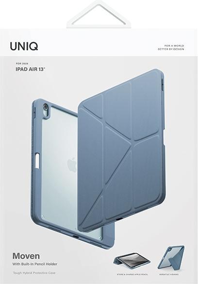 Actual product image Uniq etui Moven iPad Air 13" (2024) niebieski/stone blue (Apple iPad Air 13 2024, Apple iPad Air 13 2025, Apple iPad Air 13 2026)