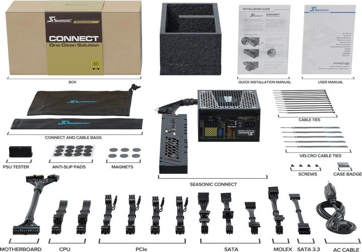 Actual product image Seasonic CONNECT 750 Gold - 750 Watt (750 W)