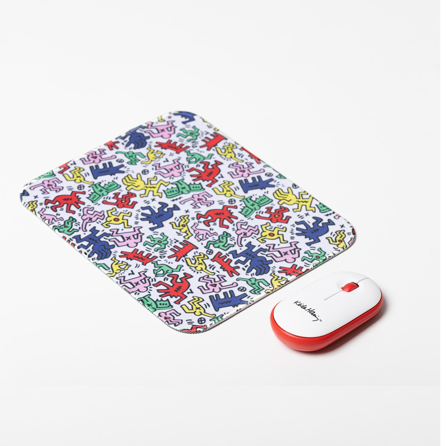 Celly Kit Maus und Mauspad Wireless Keith, Tappetino mouse, Multicolore