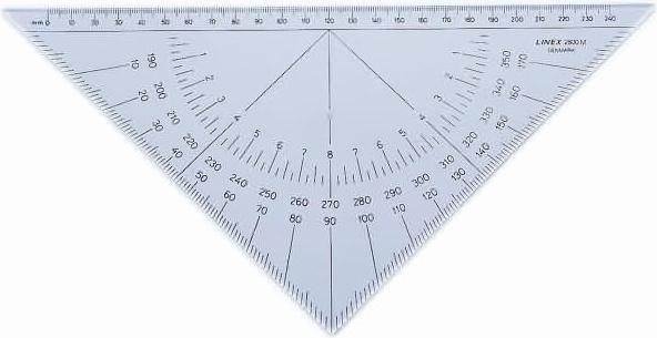 Actual product image Linex 2800M Nautical Protractor (28 cm)