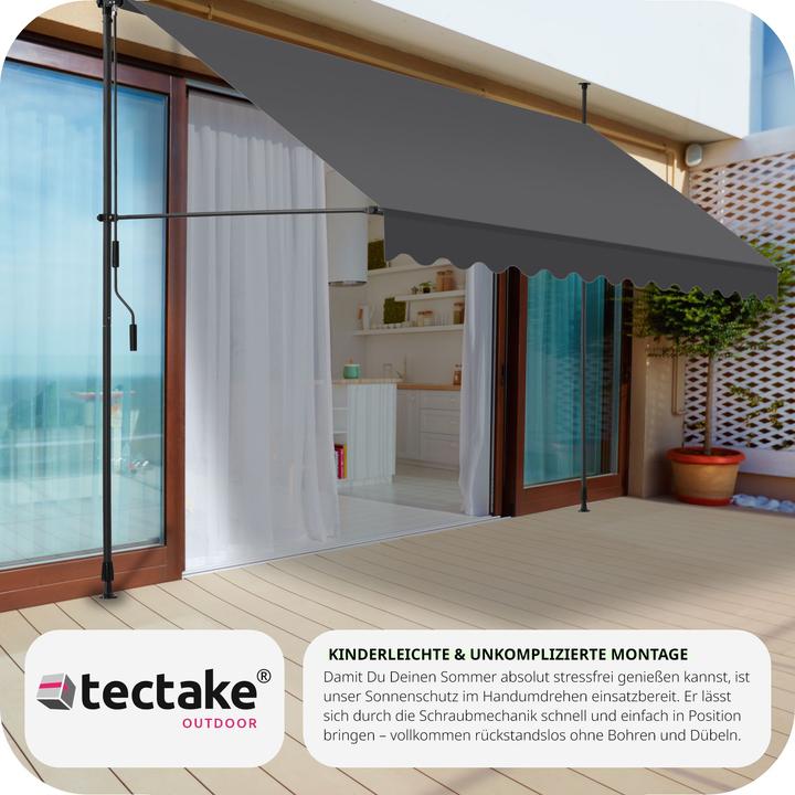 Produktbild tectake Klemmmarkise (3.50 m)