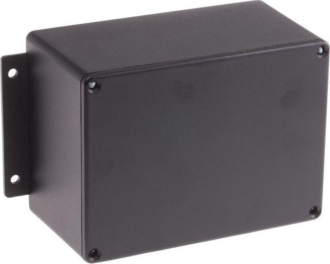 Actual product image RS PRO Flanged box, black, 168.7x101.6x76.5mm (Housing)