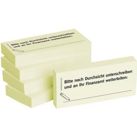 Bizstix, Haftnotiz, Notiz 'Durchsicht' 75x35mm