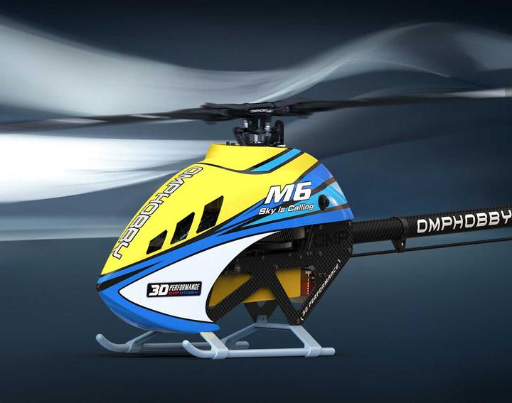 Actual product image OMP Hobby Helikopter M6 Aurora-green Bausatz und Rotorblätter