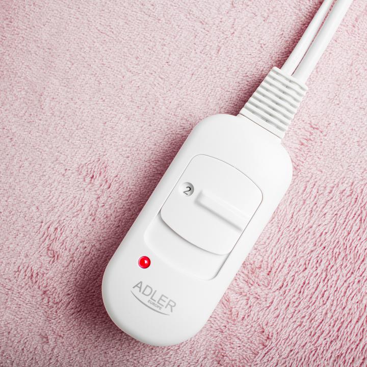 Produktbild Adler AD 7444 Electric heating pad, Super soft, 2 heat settings, 38x38 cm, Pink (38 x 38 cm)