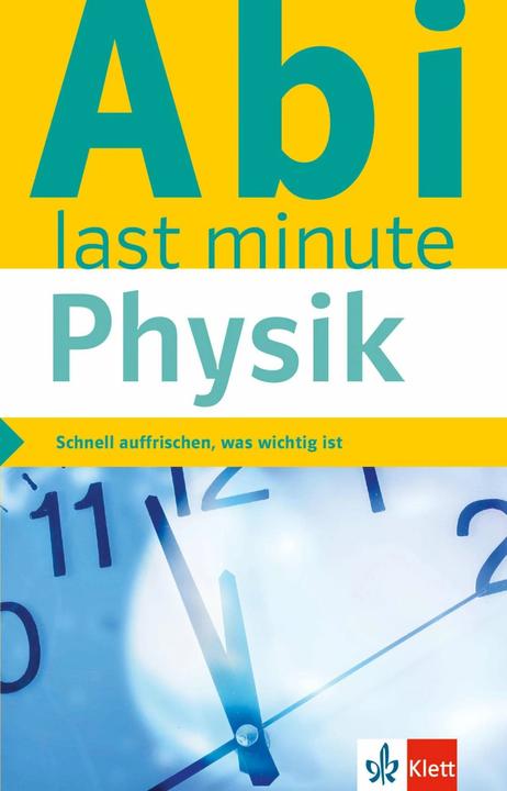 Produktbild Abi last minute Physik (Deutsch, 2017)