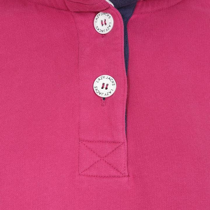 Actual product image Lazy Jacks Womens/Ladies Button Neck Sweatshirt (34)