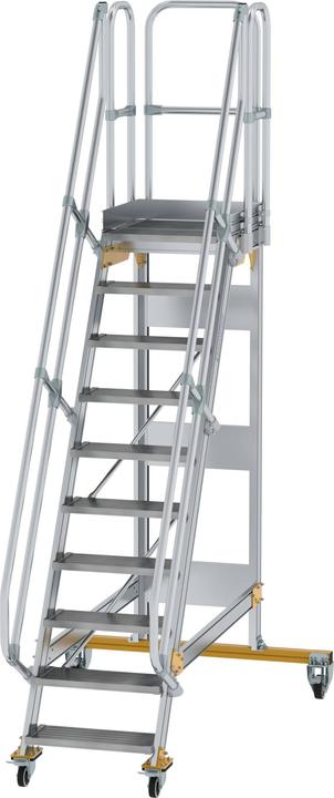 Produktbild Munk Plattformtreppe fahrbar 60° Stufenbreite 600 mm 10 Stufen (Plattformleiter, 60 cm)