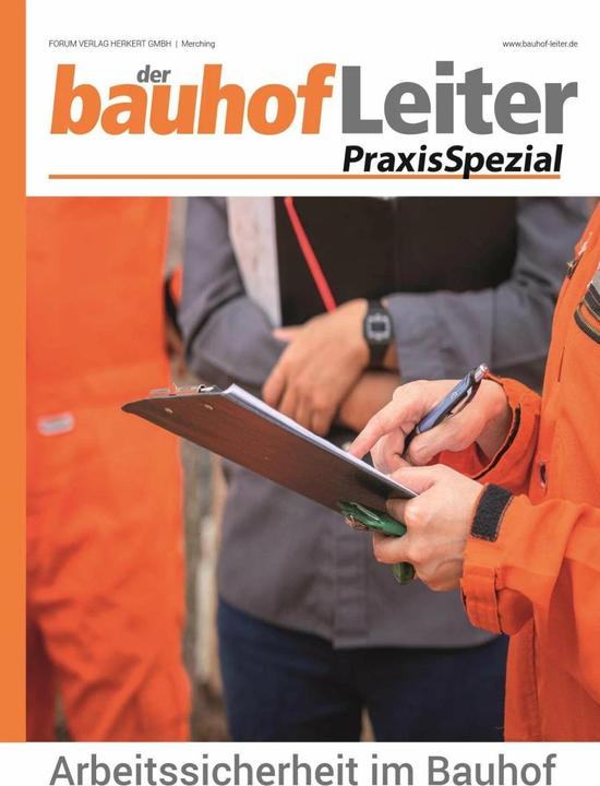 Actual product image bauhofLeiter-PraxisSpezial: Arbeitssicherheit im Bauhof (German, Forum Verlag Herkert GmbH, Jan C. Behmann, Simone Fahrion, 2022)