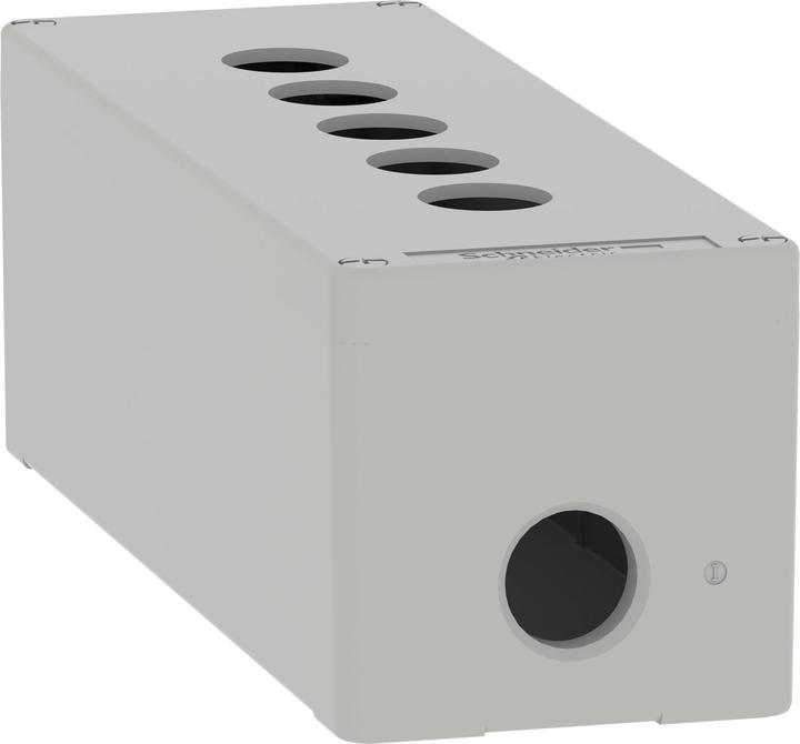 Actual product image Schneider Electric XAPD4505 Empty enclosure XAP metal grey for 5x22mm - CSA (Housing)