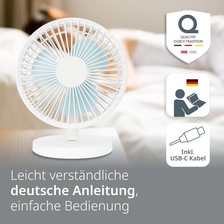 Actual product image ADE Table fan (40 dB)