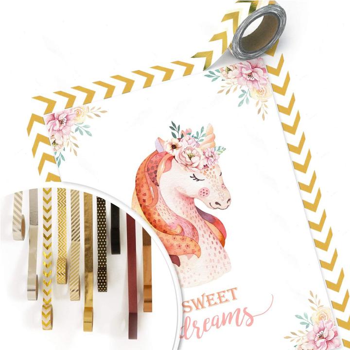 Image du produit Trenddeko Kvilis - Sweet Dreams - Licorne avec couronne de fleurs (24 x 30 cm)